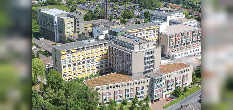 Luftbild vom Klinikum Bad Hersfeld